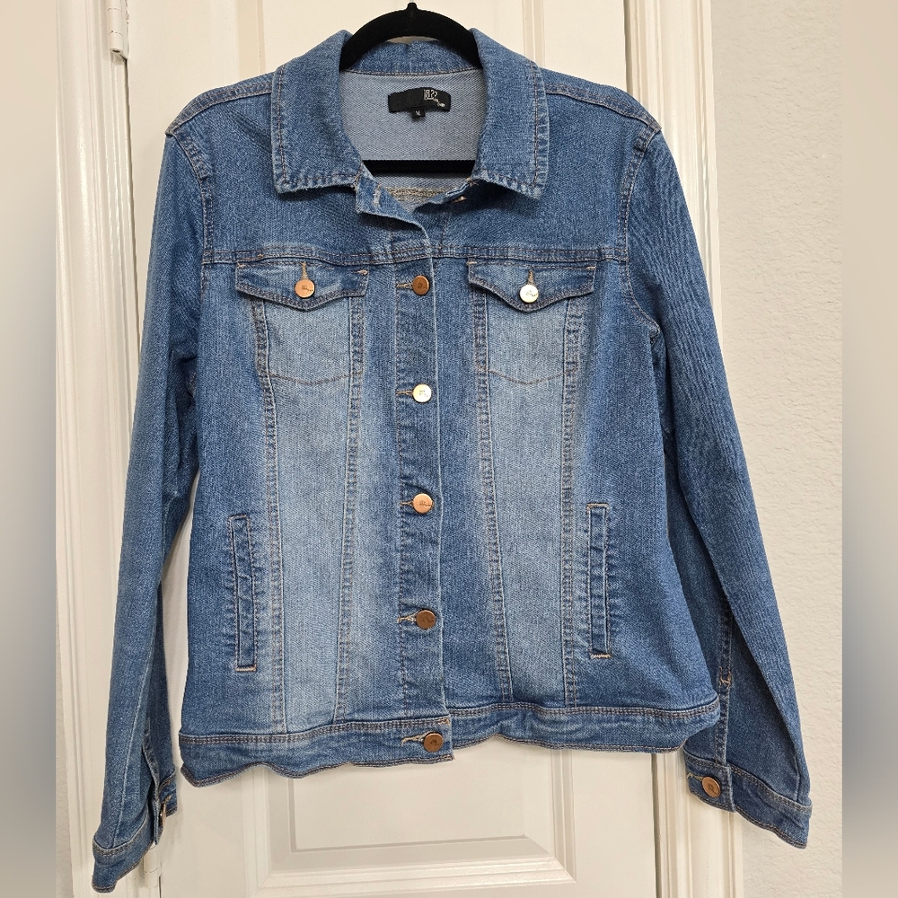 1822 Denim Light Blue Women's Jean Jacket